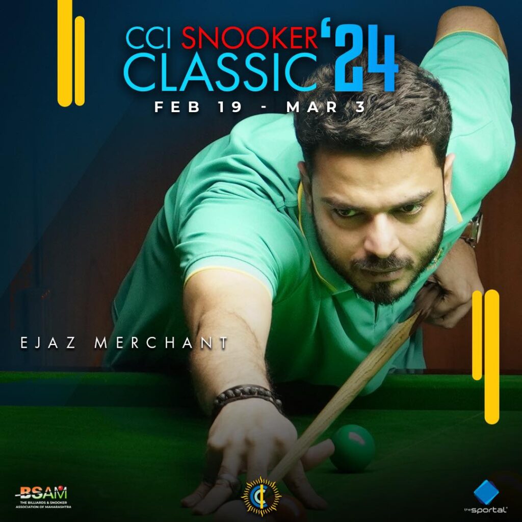 Ejaz Merchant Advances to Round 3 of CCI Snooker Classic 2024.