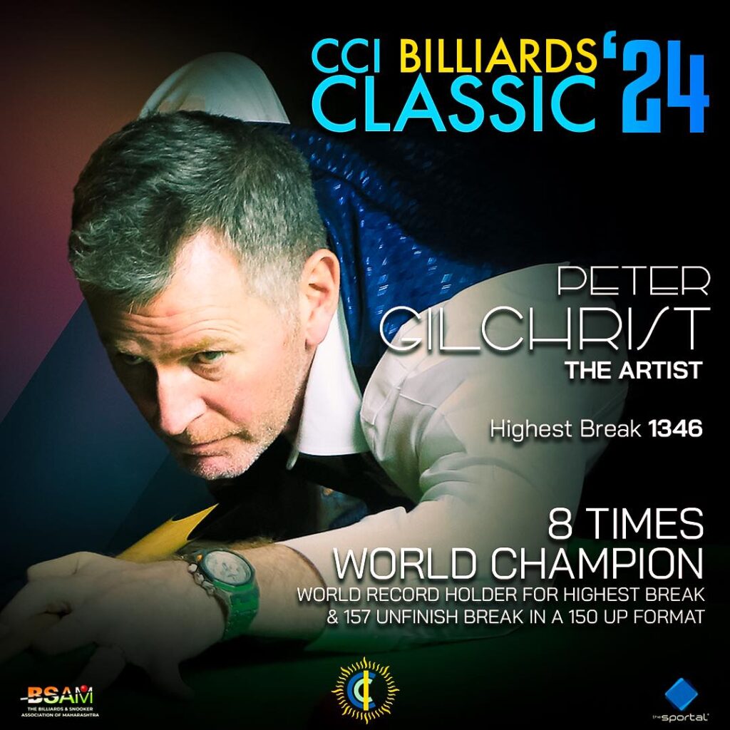 Peter Gilchrist, an artist on the baize!