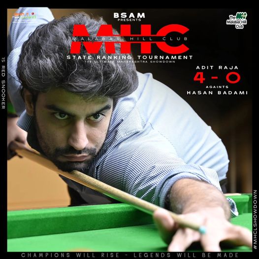 Adit Raja Stuns Hasan Badami with a clean sweep 4-0 !